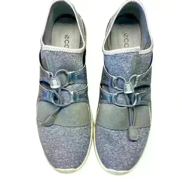 ECCO Women's Sense Toggle Fashion Sneaker Metallic Stone Size 41 (9-9.5) Slip On - Picture 2 of 12